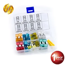 120 шт. автомобильный мини-предохранитель 5A 10A 15A 20A 25A 30A усилитель с зажимом в коробке ассортимент Авто лопасти тип набор предохранителей для автомобиля лодки грузовика внедорожника