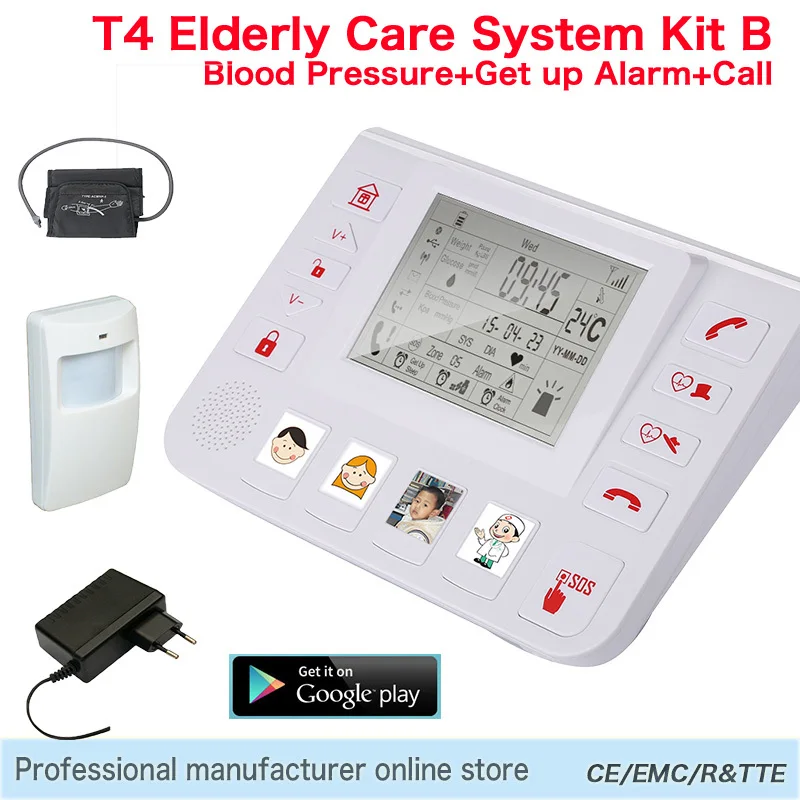 GSM Elderly Living Care Alarm System Home Security Guarder Senior