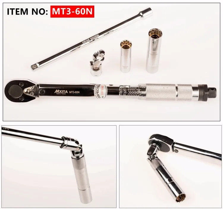 MXITA 5 шт. Магнитный Свеча зажигания динамометрический ключ нажимной гаечный ключ с регулируемым крутящим моментом ручной гаечный ключ для ремонта набор ручных инструментов