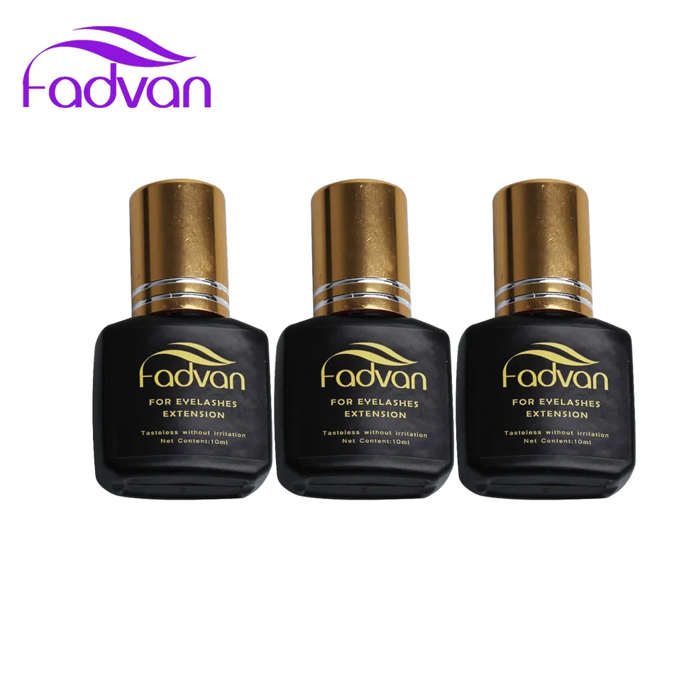 

Fadvan 5ml/10ml False Eyelashes Glue Fast Dry No Odor No Simulation Lash Glue Eyelash Individual Black Eyelash Glue
