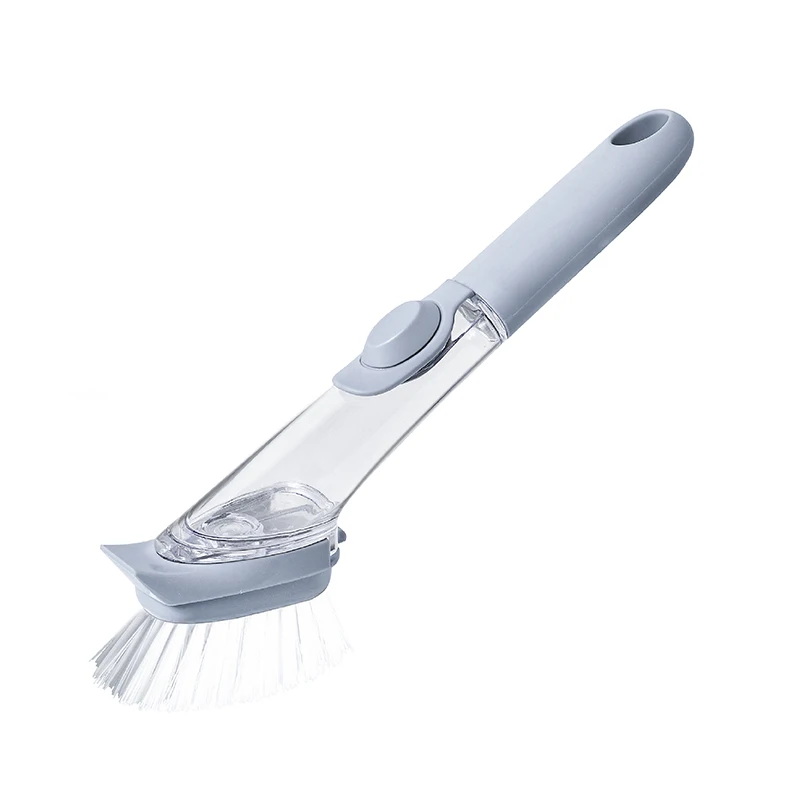 Long Handle Kitchen Cleaning Brush Removable Brushes Sponge  Soap Dispensing Dish Brush Cooking Pot Cleaner Washing Tools