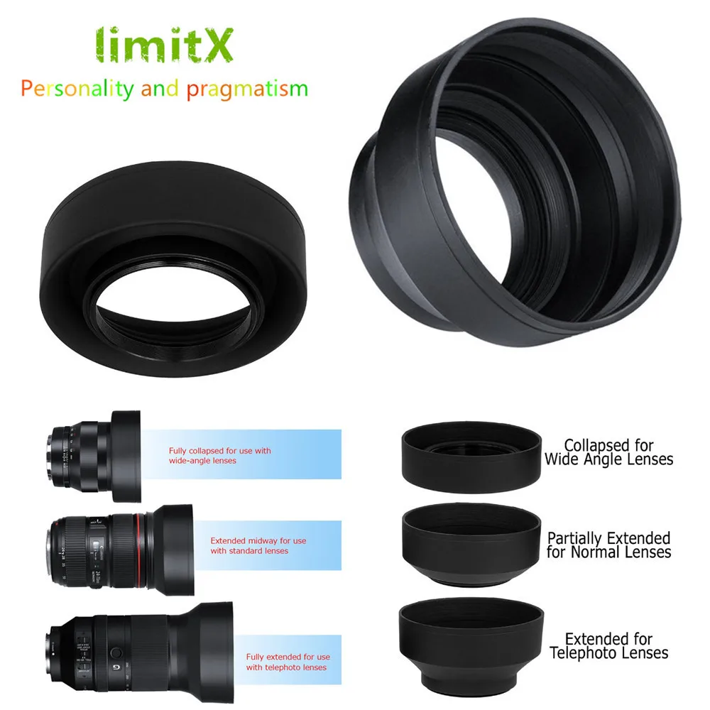 Ультрафиолетовый фильтр limitX+ бленда+ крышка объектива+ чистящая ручка для цифровой камеры Nikon CoolPix P900 P900s Kodak PIXPRO AZ901