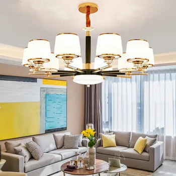 

Modern Gold Black Metal Led Chandeliers Lighting Crystal Living Room Led Pendant Chandelier Lights Bedroom Hanging Lamp Fixtures