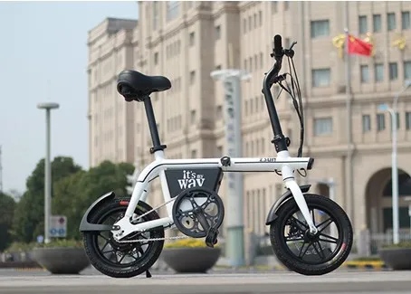 Складной электрический велосипед 10-дюймовый 21 скорость 48 В литиевых Батарея 240 Вт Электрический скутер