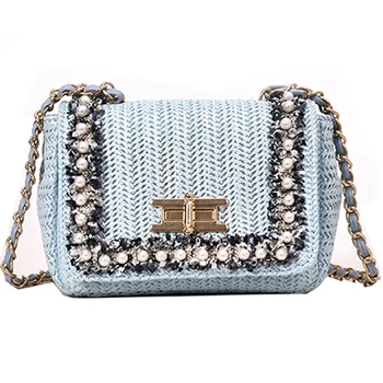

Straw Bag Handbags Women Summer Rattan Bag Handmade Woven Beach Circle Bohemia Handbag New Fashion lady female bolsa feminina