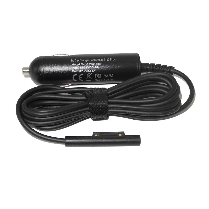 12 V 2.58A محمول شاحن سيارة Dc موائم مصدر تيار لمايكروسوفت السطح برو 3 برو 4 i5 i7 اللوحي محول كهرباء 12 V 2.58A محمول شاحن سيارة Dc موائم مصدر تيار لمايكروسوفت السطح برو 3 برو 4 i5 i7 اللوحي محول كهرباء