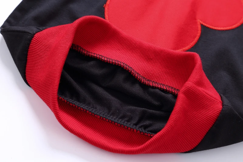 Спортивный костюм для малышей весенне-осенние комплекты одежды для малышей Одежда с дизайном «Микки» для мальчиков и девочек, детская футболка с капюшоном и штаны комплекты из 2 предметов