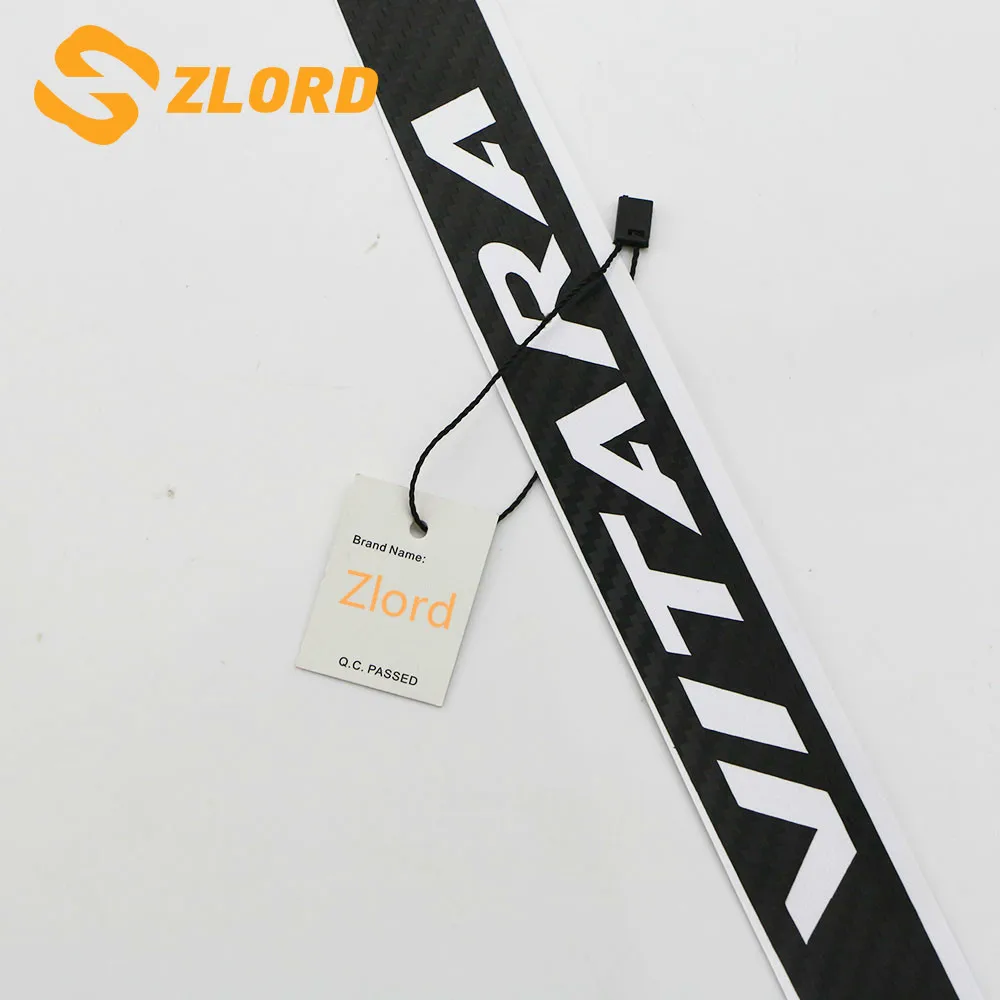 Zlord Carbon Fiber Rear Braking Light Decoration Cover Stickers Brake Lights Sticker Fit for Suzuki Vitara Car Accessiores