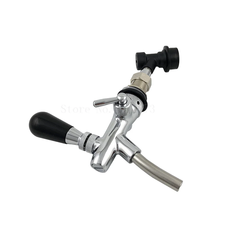 Quick Fitiing Beer Tap Faucet & Adjustable Faucet With Chrome Plating, Beer Homebrewing Tap With Ball Lock Liquid Disconnect (6)