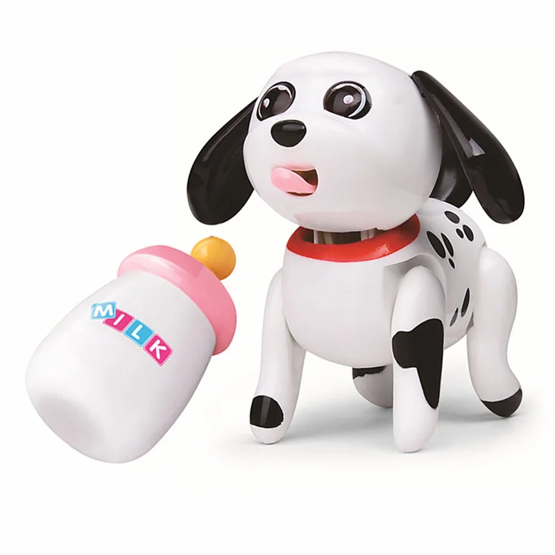 Interactive Dog Electronic Cat Pet Sucking Milk Baby Puppy Doll Pets Tongue Stick Out Drink Milk Bottle Toy For Children Gift