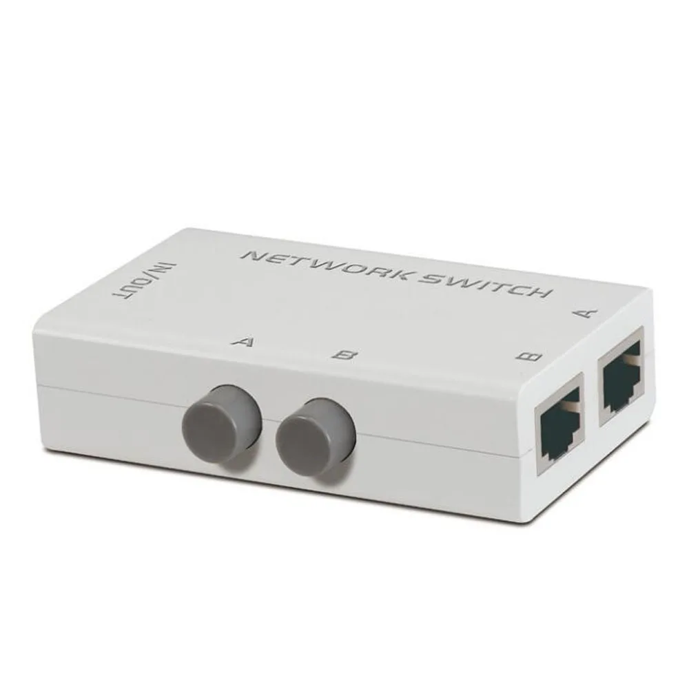 2 Ports Network Switch Splitter Selector Hub 2-In 1-Out or 1-In 2-Out 1 in 2 out ports hdmi 1 03b splitter