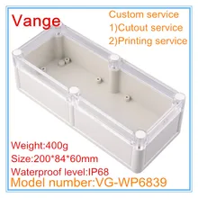 1 шт./лот Хорошая качественная форма сделано IP68 Водонепроницаемая Пластиковый корпус для электронных устройств под водой 200*84*60 мм