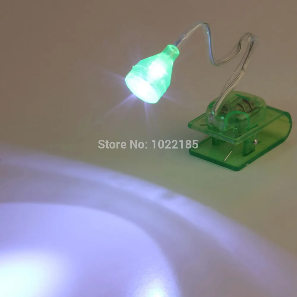 

Durable Adjustable Bright LED Clip On Book Reading Light Mini Table Lamp