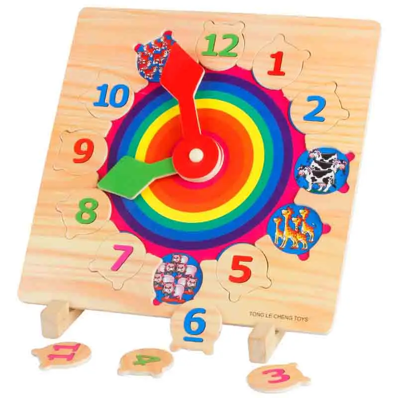 Alarm Clock Puzzle Hand Puzzle Children Baby Puzzle Early Childhood