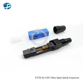 

Wholesale free shipping SC UPC 300PCS/lot single mode FTTH fast connector fiber optic quick connector SC UPC