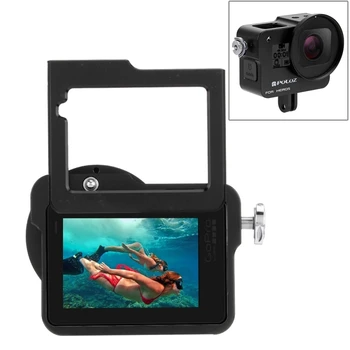 

PULUZ Aluminum Alloy Frame Case UV Lens Cap Protective Housing Cage Case for GoPro HERO(2018) /7 Black /6 /5