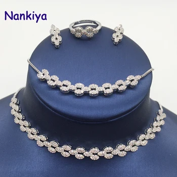 

Nankiya Fashion Jewelry Sets For Women Cubic Zircon Necklace Earring Dress Wedding Bridal Jewelry Set NC598