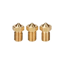 3D V6 латунная насадка 0,2 0,25 0,3 0,4 0,5 0,6 0,8 1 мм для 3D V5 V6 J-head Hotend 1,75 мм 3 мм нить накаливания экструдер для 3D-принтеры Запчасти