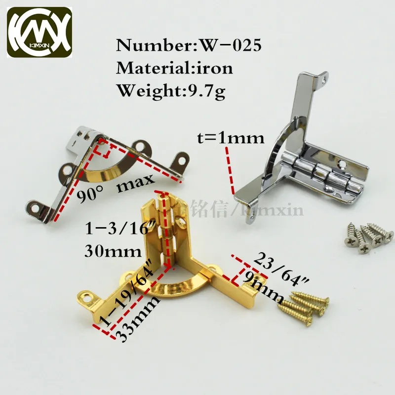 Kimxin W025 30*33mm 90degrees Small Corner Hardware Hinges,chinese