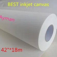 4"* 18 м 4 рулонов цена, водонепроницаемый струйных полиэстер холст rolls, красителя и пигментные использования принтера поли холст