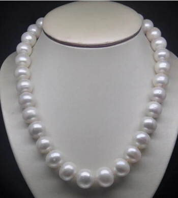 

FREE SHIPPING>>>@@> N1619 Natural 9-10mm AA++ white pearl necklace 18" -Bride jewelry free shipping