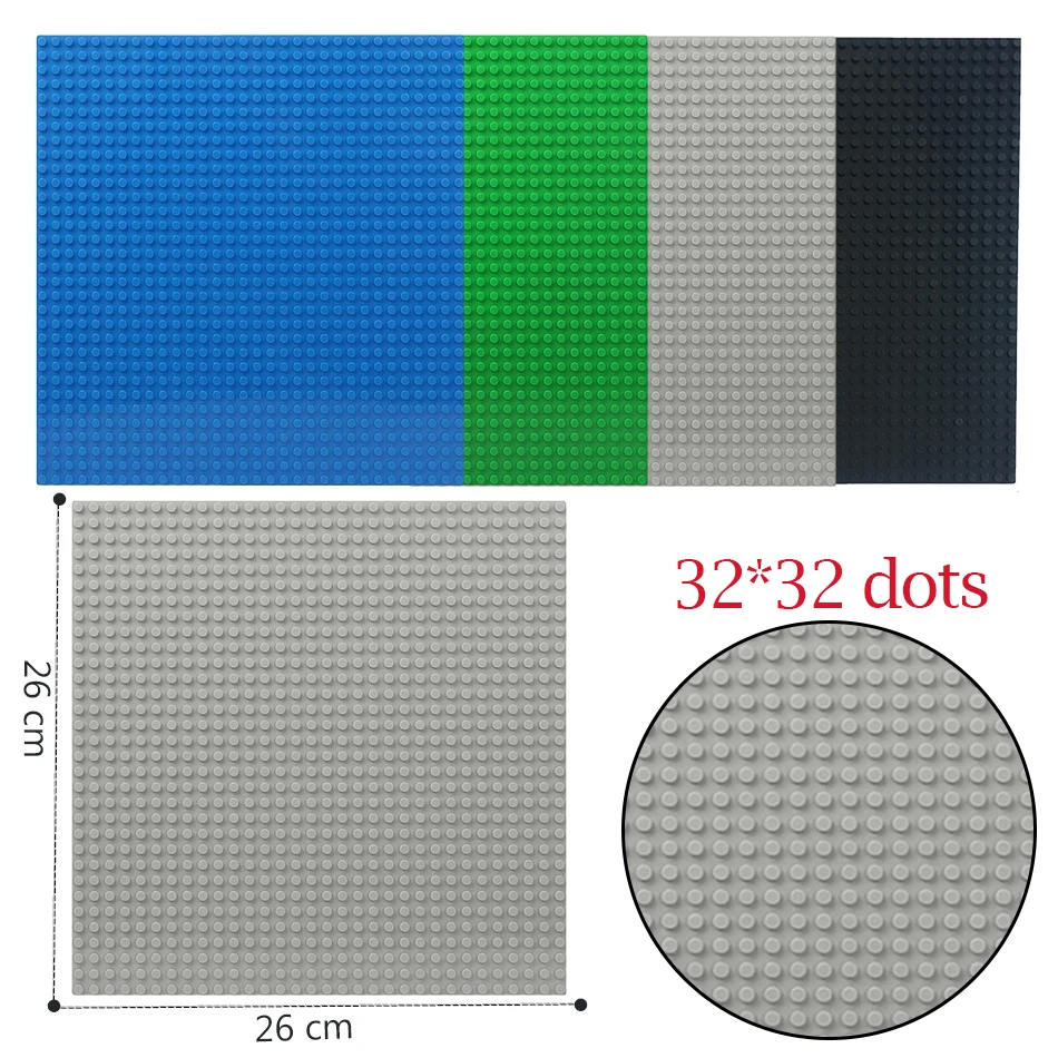 

32*32 Dots Classic DIY Base Plates Plastic Bricks Baseplates Board Compatible legoed Figures Display Building Blocks Kids Toys
