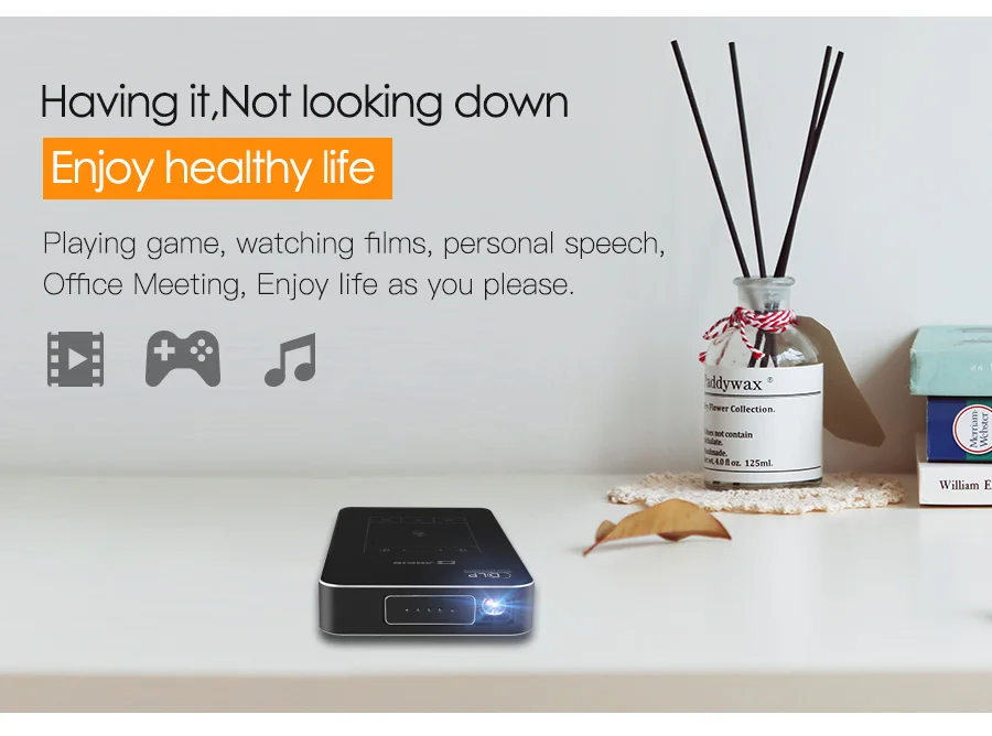 AODIAN AODIN 1+32G Portable Projector Smart Multi-touch HD 1080P DLP Projector HDMI IN mini Pocket Projector LED Android Home Theater M8S Pico projector-06