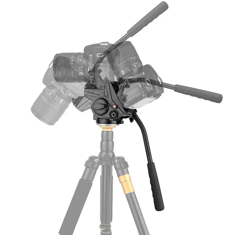 KINGJOY официальный VT-3510 видео штатив Головка камеры Алюминиевый Стенд сплав жидкости демпфирования держатель Stativ мобильный Гибкий цифровой DSLR