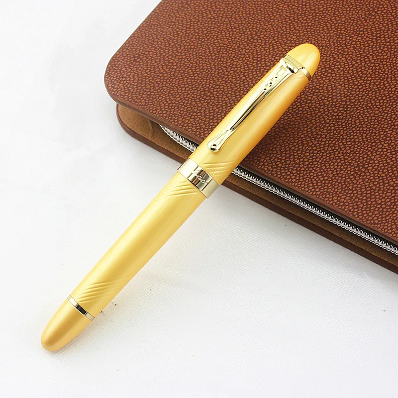 Jinhao X450 Ручка-роллер с Гладкий стержень, модные золотые Цвет качество письменная ручка для офиса Бизнес