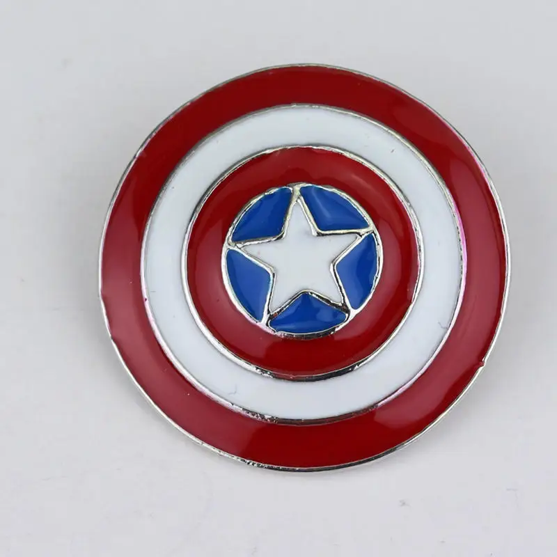 Брошь капитан Марвел, Женская булавка для значка Carol Danvers, Мстители, 4 ювелирные броши на булавке, металлические винтажные аксессуары Broszka - Окраска металла: collar pins