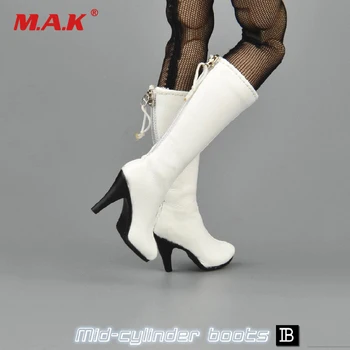 

ZY16-27 1/6 Female Mid-cylinder Zipper Boots with Feet Inside for 12 inches Phicen S10D/S12D/S16A/S17B Action Figure Accessories