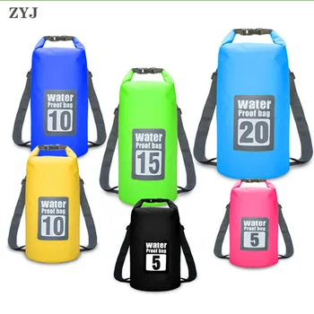 

ZYJ Swimming Rafting Waterproof Dry Bags Backpacks Unisex Sling Shoulder Storage Drifting Canoe Travel Kit Beach Bag Backpack