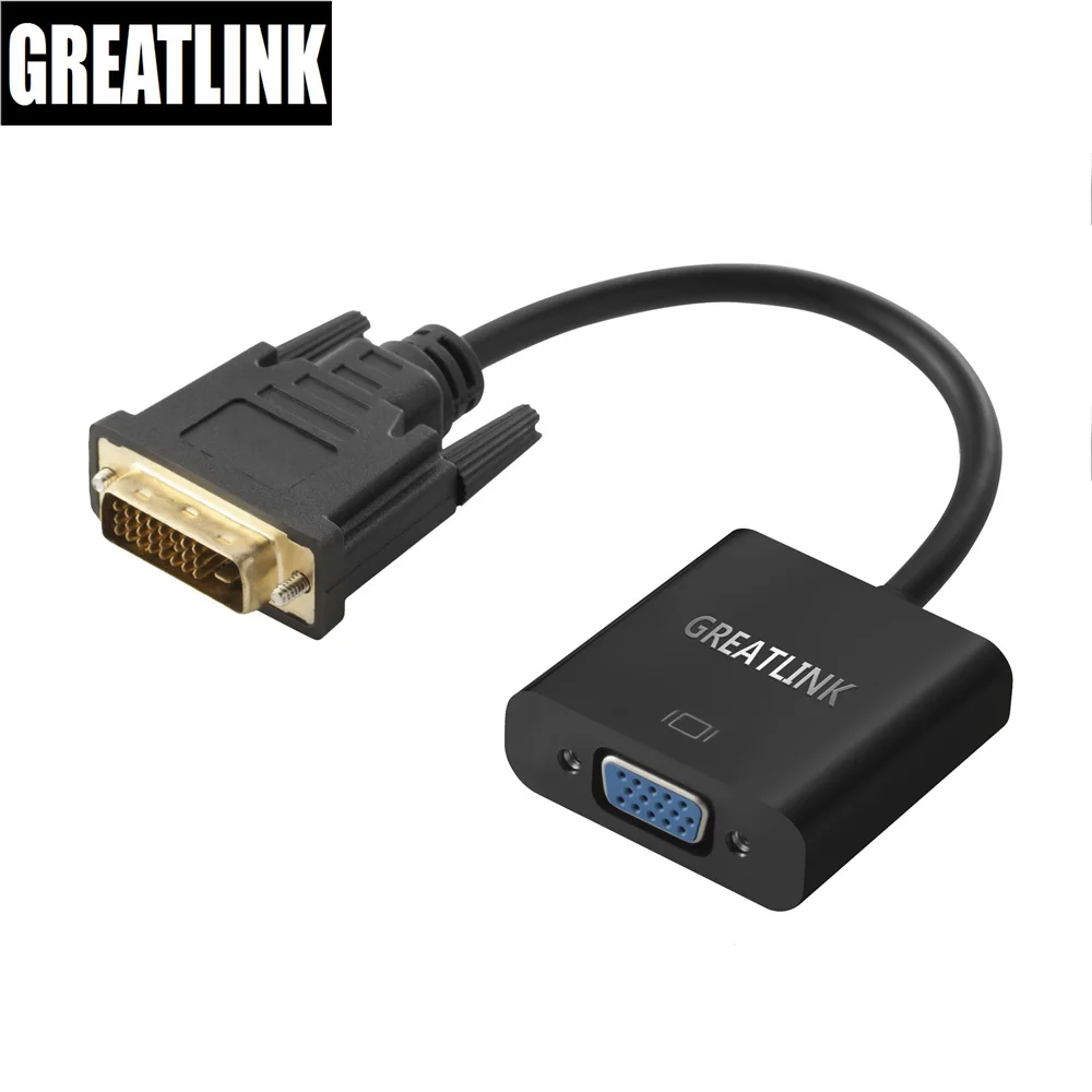 DVI D To VGA AUX Lan Cable Adapter DVI D 24 1 Male To VGA 15