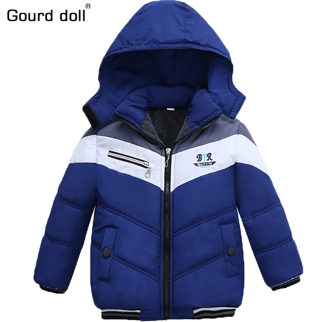 Children Boy Winter outerwear & coats Hoodie Kids Jacket Pouch Casual ...