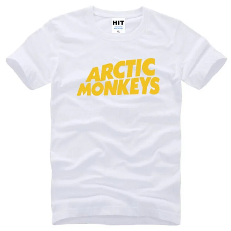 Rock Arctic Monkeys с буквенным принтом Мужская футболка Летняя новая хлопковая футболка с коротким рукавом Футболка Camisetas Hombre - Цвет: white t shirts 1