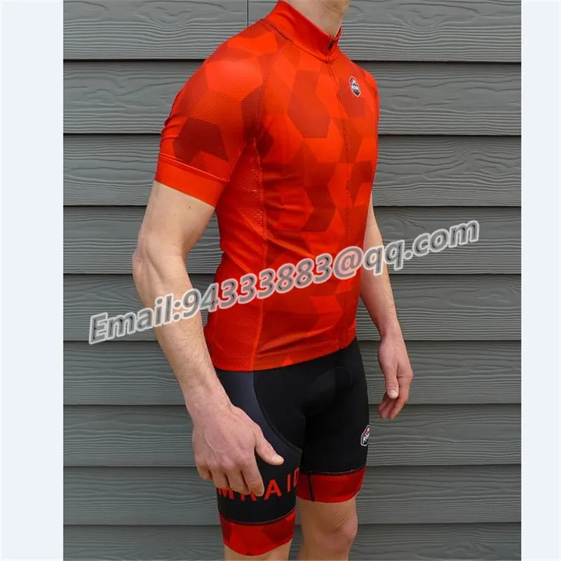 KOM red cycling set summer men tights triathlon suit  MTB bike jersey bib shorts gel pad 2019 pro team clothing custom bicicleta