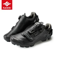 Santic Cycling Shoes MTB Men 2017 Self-Locking Bike Mountain Shoes Athletic Pro Bicycle Shoes Sneakers Zapatillas Ciclismo Black