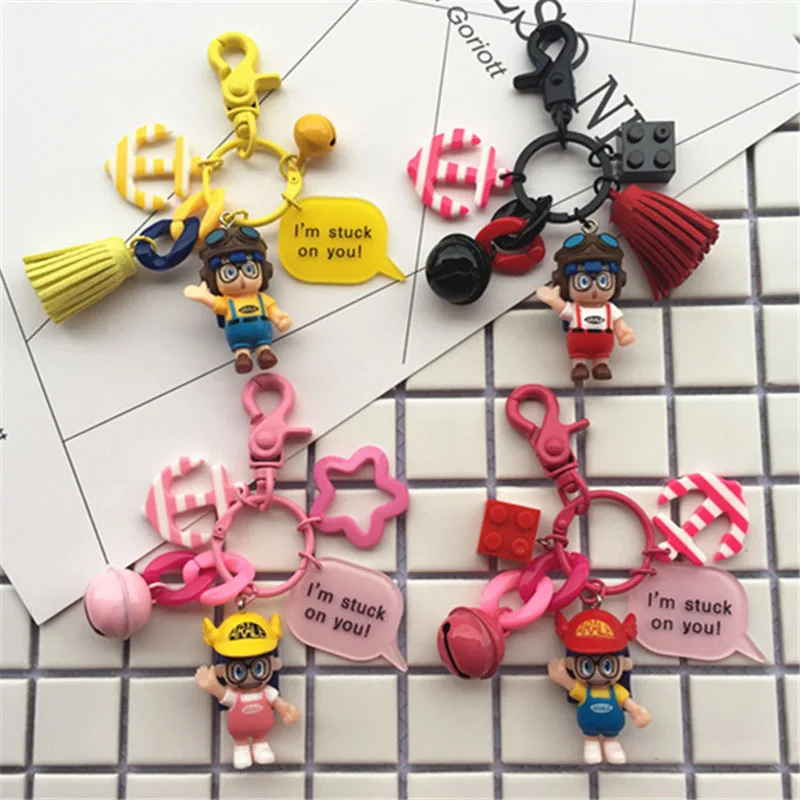 

Japanese Cartoon Anime Alrale Keychains 4 Color Silicone doll Keyring porte clef chaveiro key holder