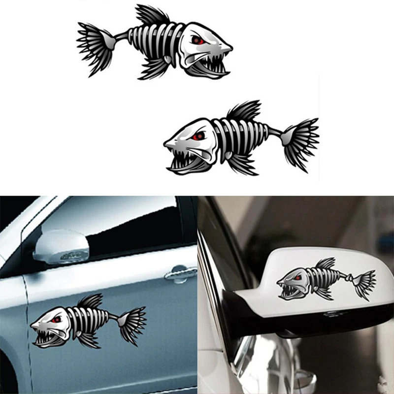 

1pair Car-styling Car Sticker Fishing Boat Car Graphics Funny Stickers 20*10cm Dropshiping