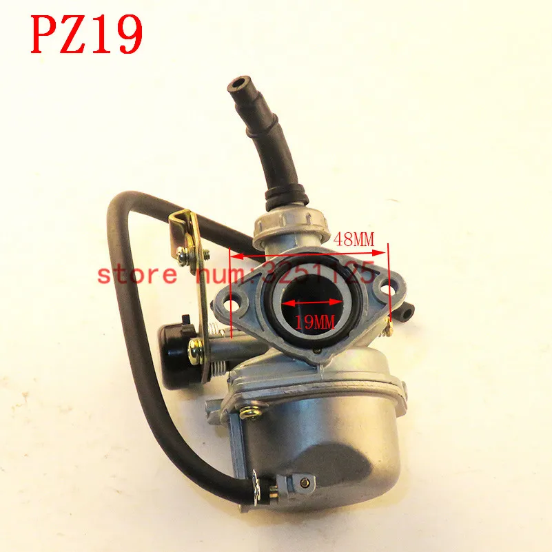 PZ19 Карбюратор с воздушным фильтром для китайского 50cc 70cc 90cc 110cc 125cc ATV Скутер Dirt Bike 19 мм кабель дроссель карбюратор