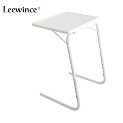 Leewince компьютерные столы Портативный Регулируемый стол для ноутбука легкий комфорт Регулируемый лоток Окончательный портативный складной