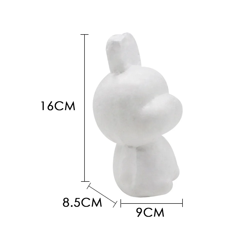 1 pcs Modelling Polystyrene Styrofoam Foam dog rabbit White Craft Balls For DIY Christmas Party Decoration Supplies Gifts