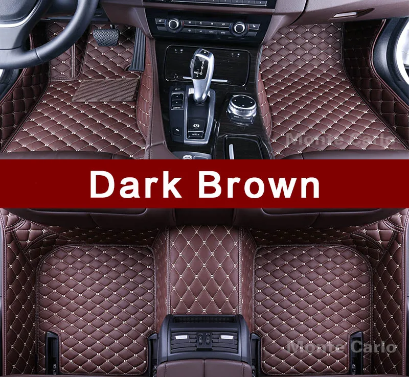 Заказ автомобильные коврики для GMC Terrain Yukon XL Acadia 3D Тюнинг автомобилей высокого качества любую погоду полное покрытие ковер rugs вкладыши - Название цвета: Dark Brown