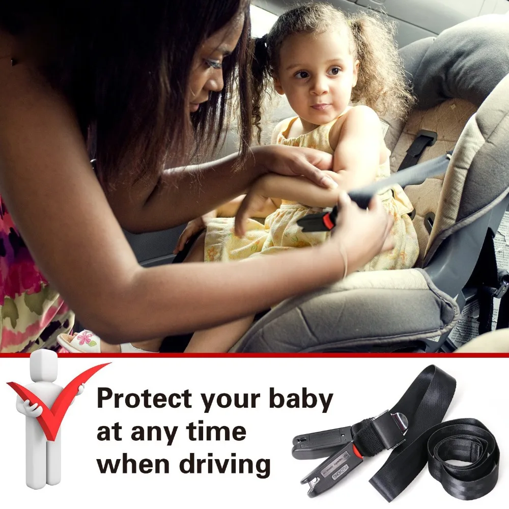 

Lonleap Kids Safe Car Seat Strap Kit Install Fixed Belt Connector Isofix Latch Interface Strap Connection for Baby Safe Chairs