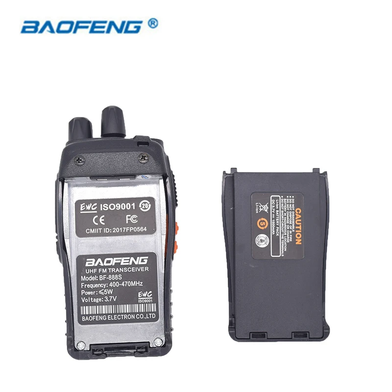 2 шт Baofeng BF 888S иди и болтай Walkie Talkie “иди Портативный радио 16CH UHF 400 470 МГц