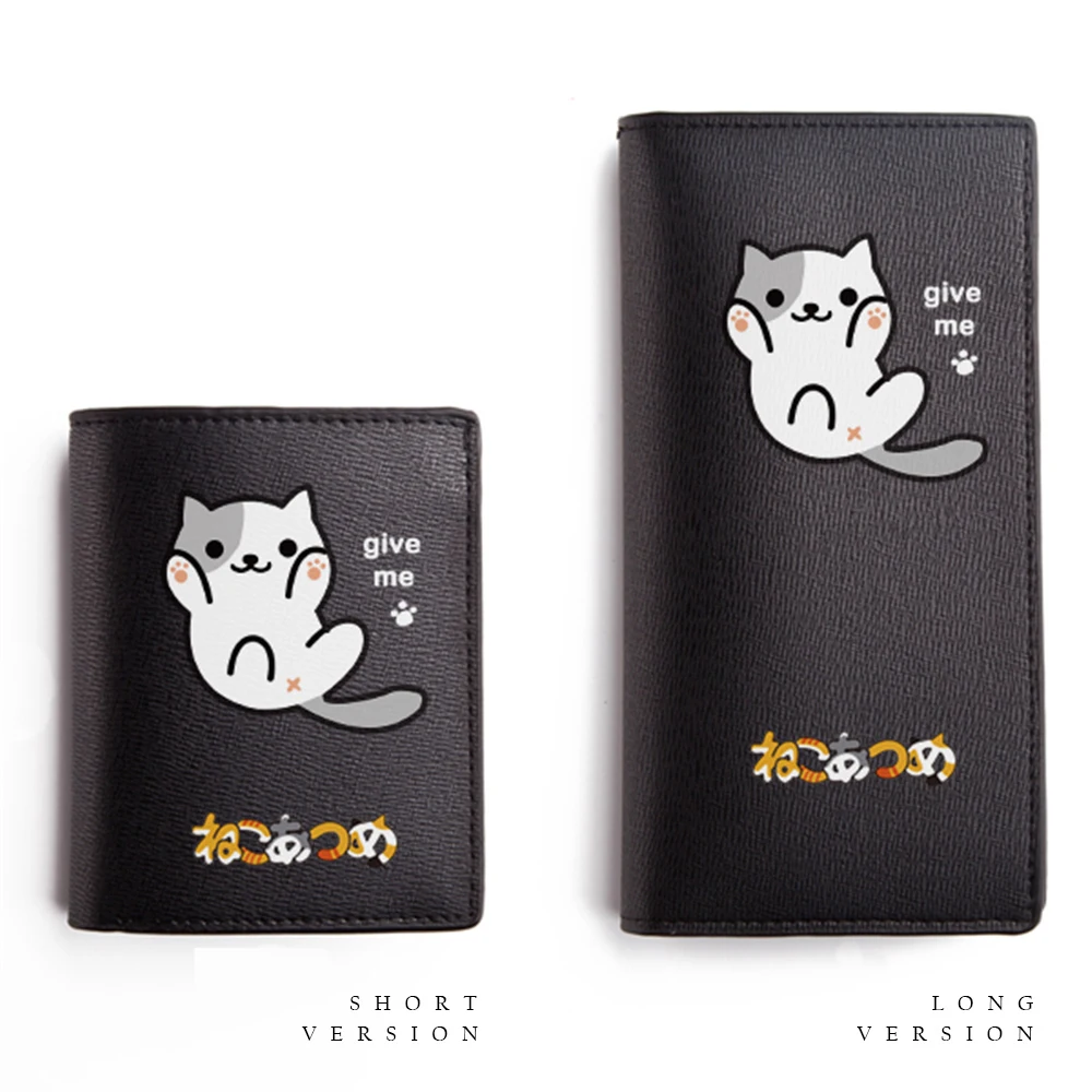 

Zshop Neko Atsume Wallet HitPoint Inc Cat Wallets Mobile Game Cute Purse EDU Form Black Purses Children Favorite Gift
