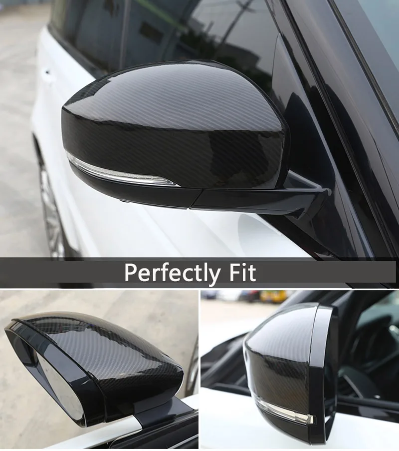 2pcs Carbon Fiber For Range Rover Sport RR Sport 14 17 ABS Plastic Side