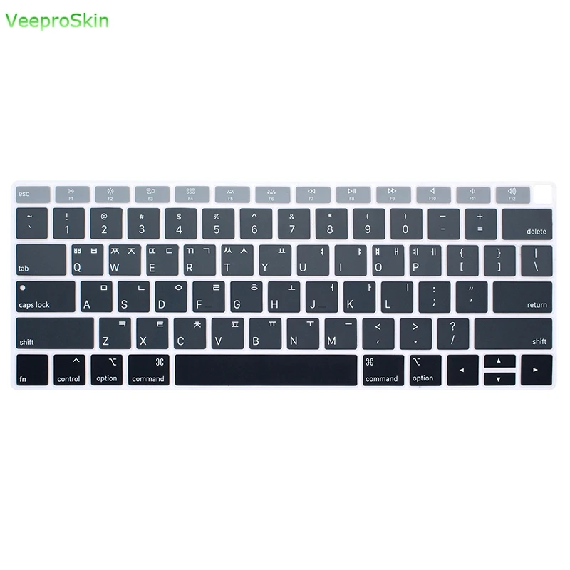 Корейская Радужная Силиконовая Защитная крышка для клавиатуры Macbook Air 13 новейшая