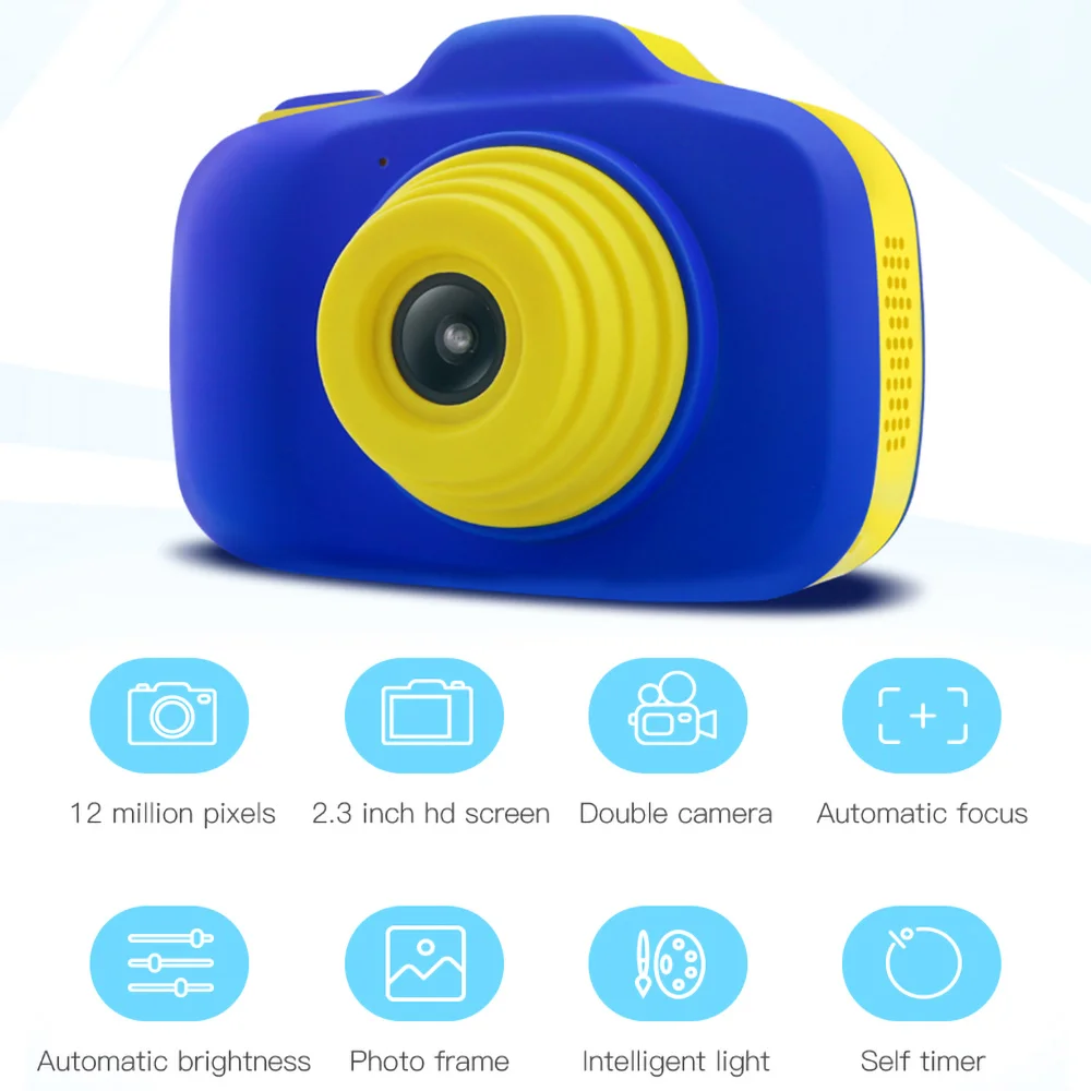 

X-903 Toddler Mini Digital Camera Childrens Double Lens HD Photo Video Boy and Girl Cartoon Camera Kids Toys Educational Gift