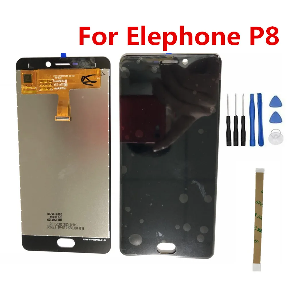 Для Elephone P8 2017 1920*1080 5 дюймов Andriod 7 0 ЖК-дисплей для сотового телефона + сенсорный